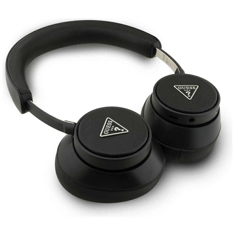 Kryt Wireless over-ear headphones Guess ENC Saffiano Triangle Logo black