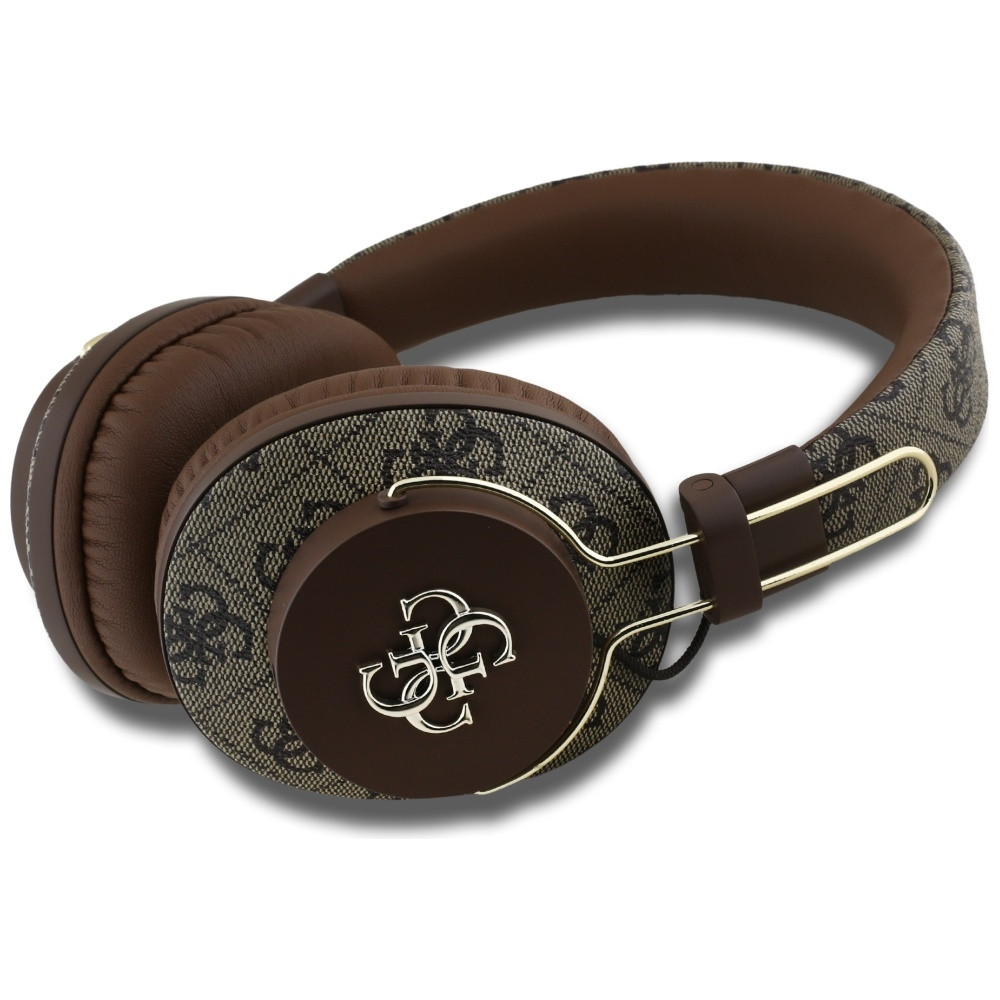 Kryt Wireless over-ear headphones Guess ENC Metal 4G Logo brown