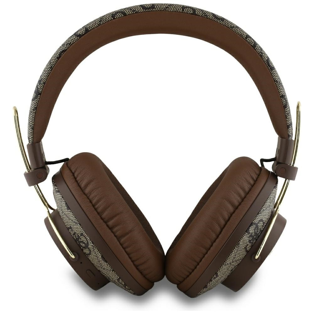 Kryt Wireless over-ear headphones Guess ENC Metal 4G Logo brown