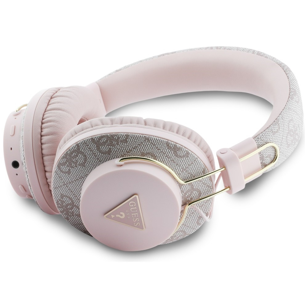 Kryt Wireless over-ear headphones Guess Triangle Logo ENC pink