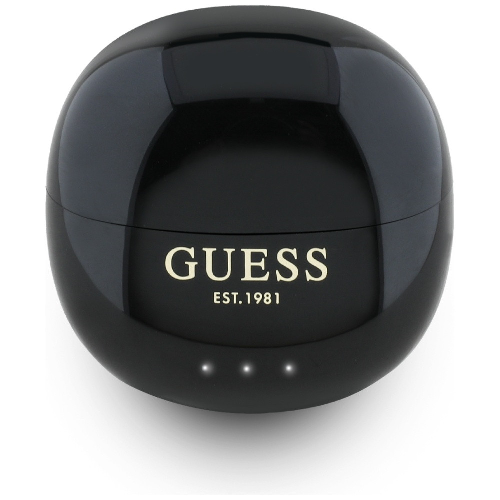 Kryt Wireless TWS in-ear headphones Guess Glossy Effect EggShape Printed Classic Logo black