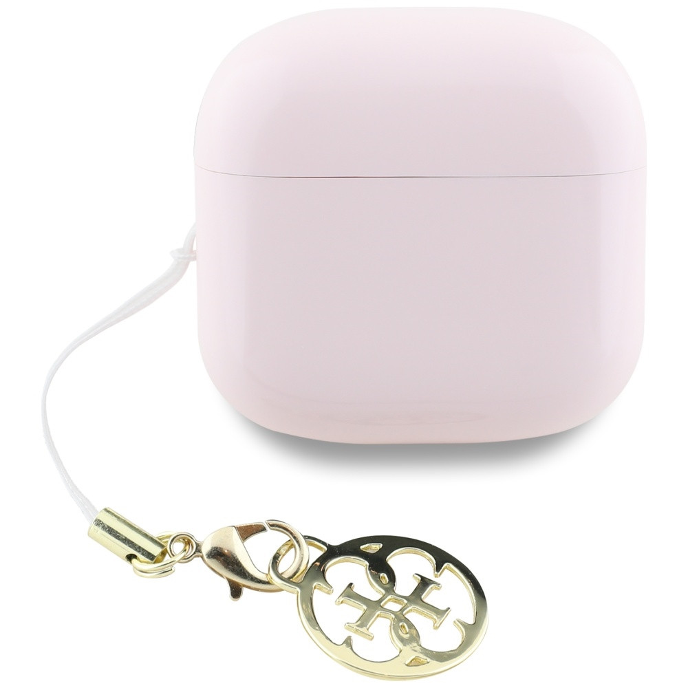 Kryt Wireless TWS in-ear headphones Guess Glossy Effect Printed Classic Logo & Charm pink