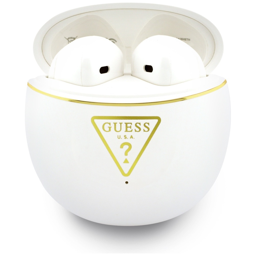 Kryt Wireless TWS in-ear headphones Guess Gold Line Triangle white