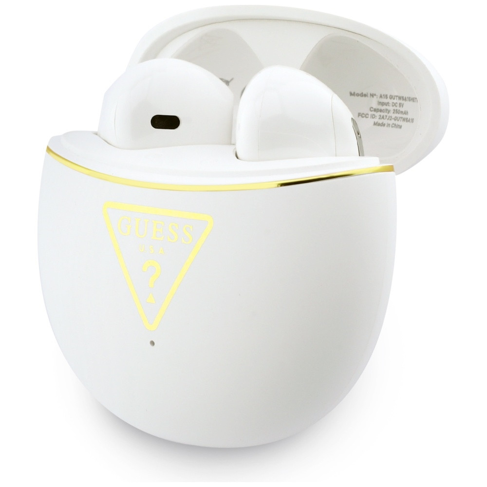 Kryt Wireless TWS in-ear headphones Guess Gold Line Triangle white