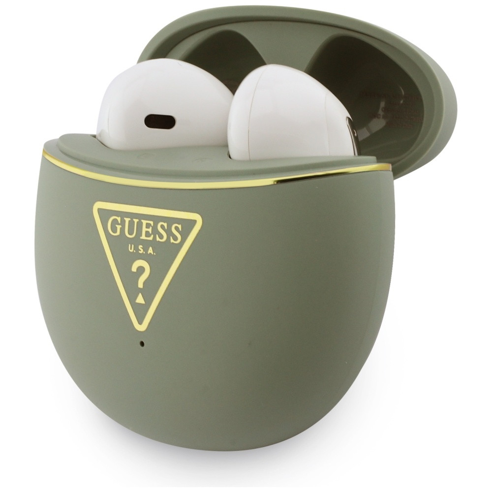 Kryt Wireless TWS in-ear headphones Guess Gold Line Triangle khaki