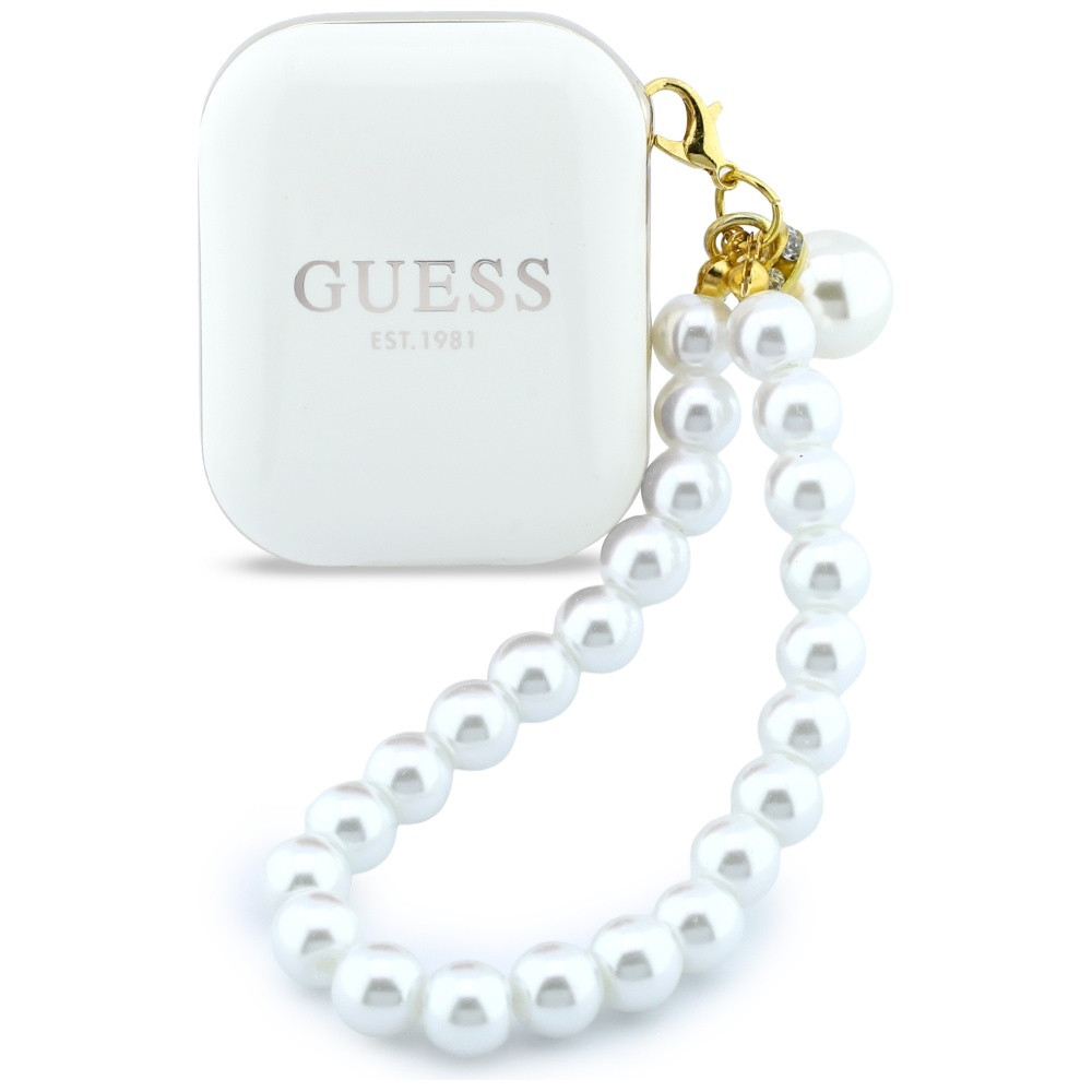 Kryt Wireless TWS in-ear headphones Guess Pearl Strap white