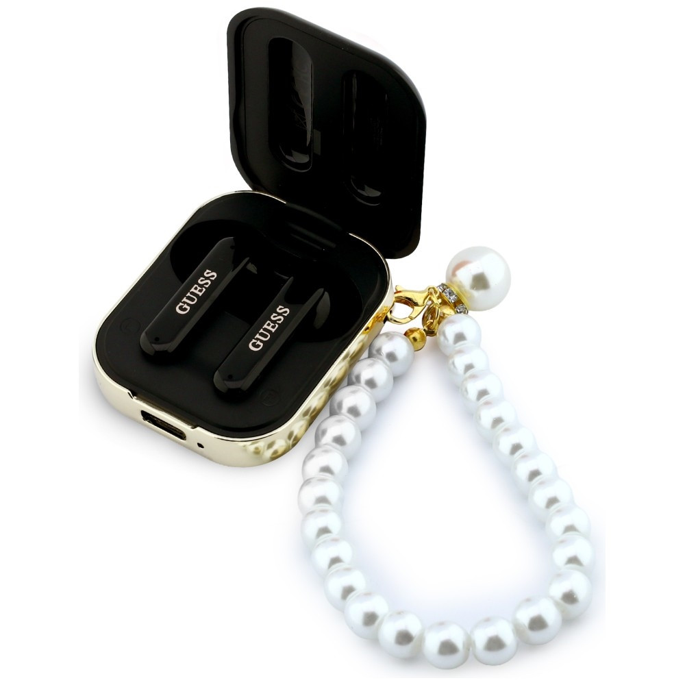 Kryt Wireless TWS in-ear headphones Guess Pearl Strap black