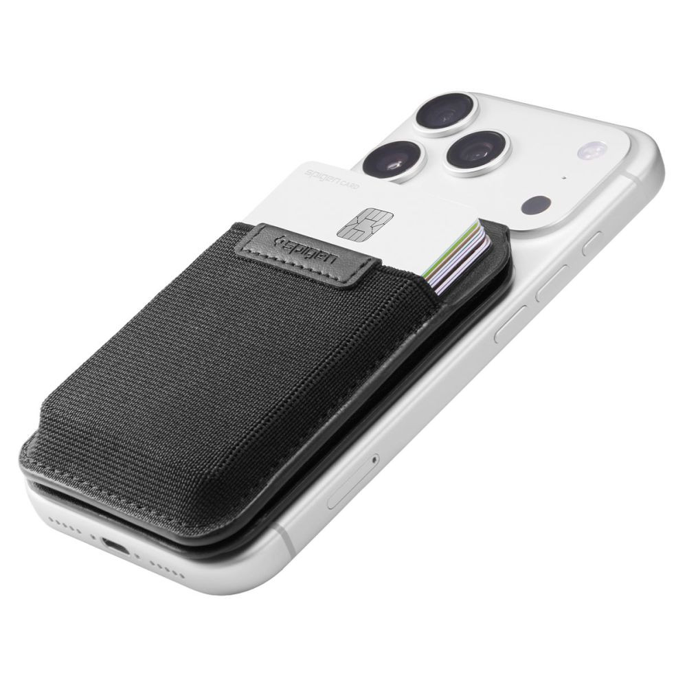 Knížkové pouzdro Spigen S314-4 Slim Fold Tripod Wallet MagSafe Black
