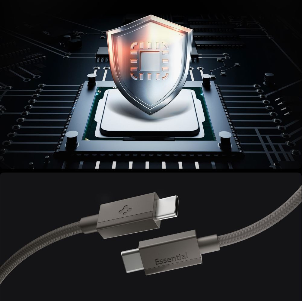 Spigen EB6015CC Essential USB-C / USB-C Cable 60W 150cm Gunmetal