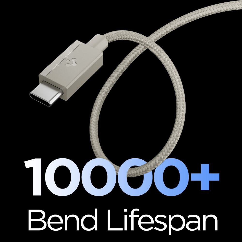 Spigen EB6015CC Essential USB-C / USB-C Cable 60W 150cm Natural Titanium