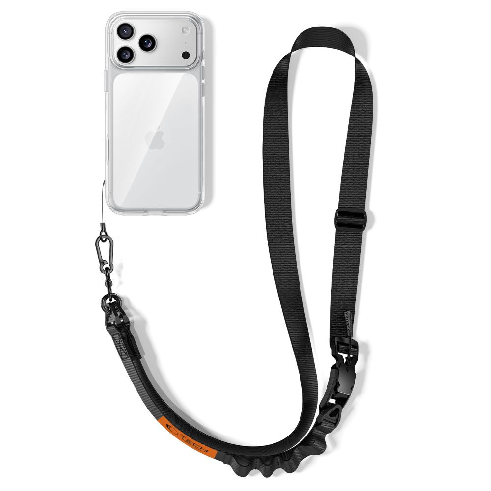 Šňůrka Tech-Protect C9S Rope Crossbody Black/orange