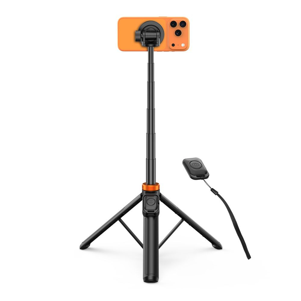 Kryt Tech-Protect L03s MagSafe Bluetooth Selfie Stick Tripod Black