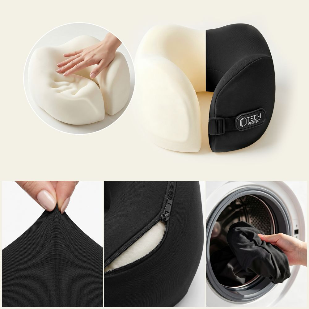 Kryt Tech-Protect ComfortRest Travel Neck Pillow Black