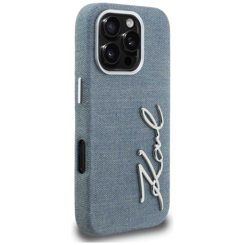 Kryt Karl Lagerfeld FW Jeans Signature Logo Apple iPhone 16 Pro Max blue