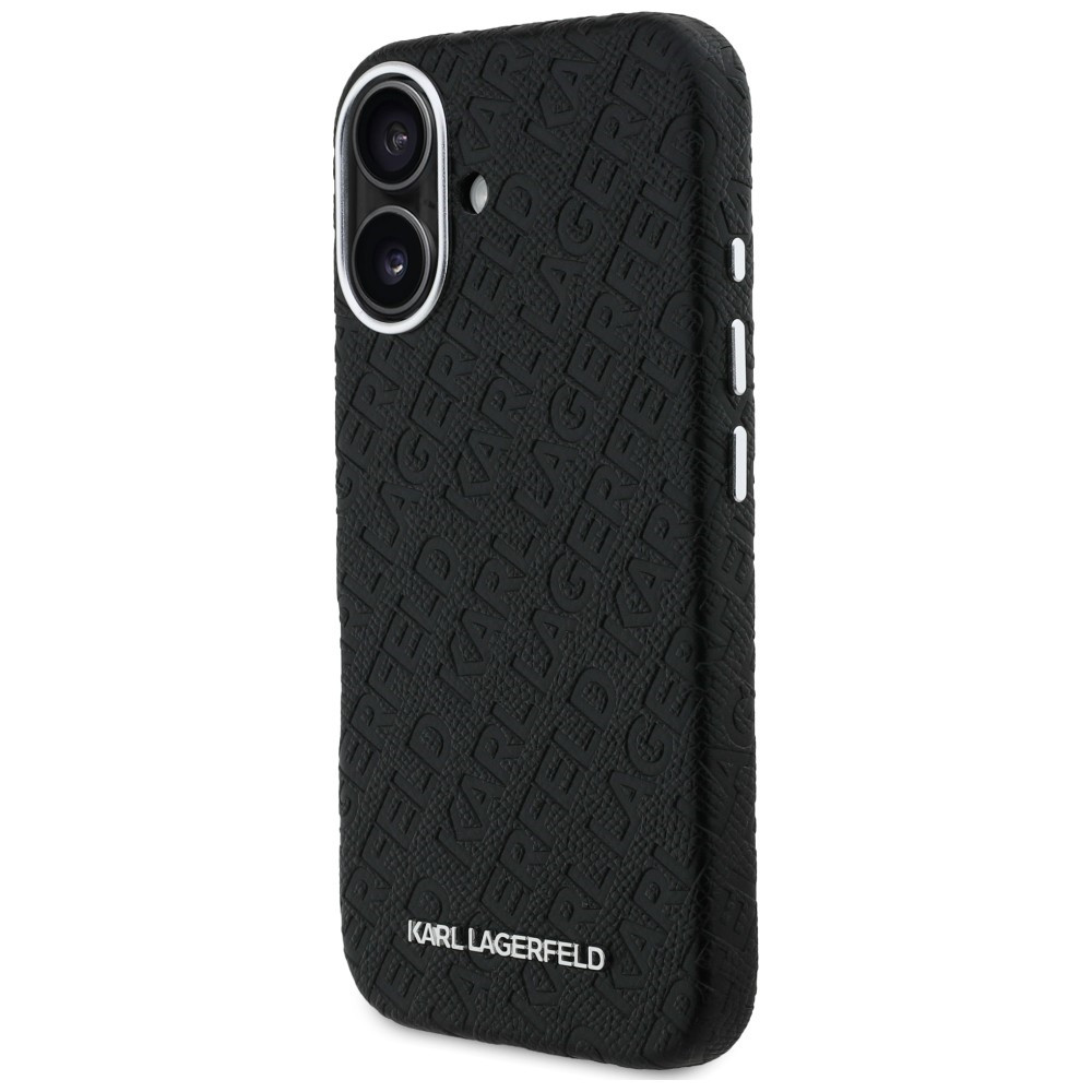 Kryt Karl Lagerfeld FW Stamped Karl MagSafe Apple iPhone 16 black