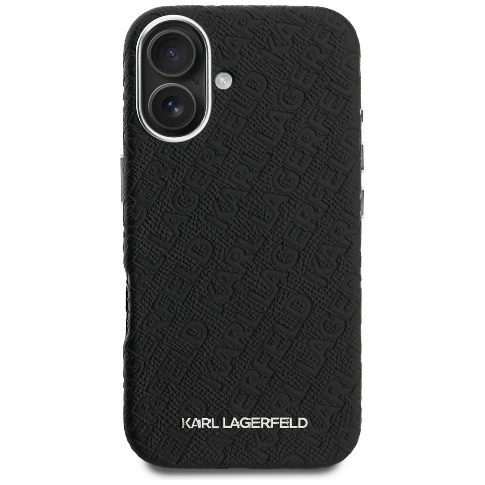 Kryt Karl Lagerfeld FW Stamped Karl MagSafe Apple iPhone 16 black
