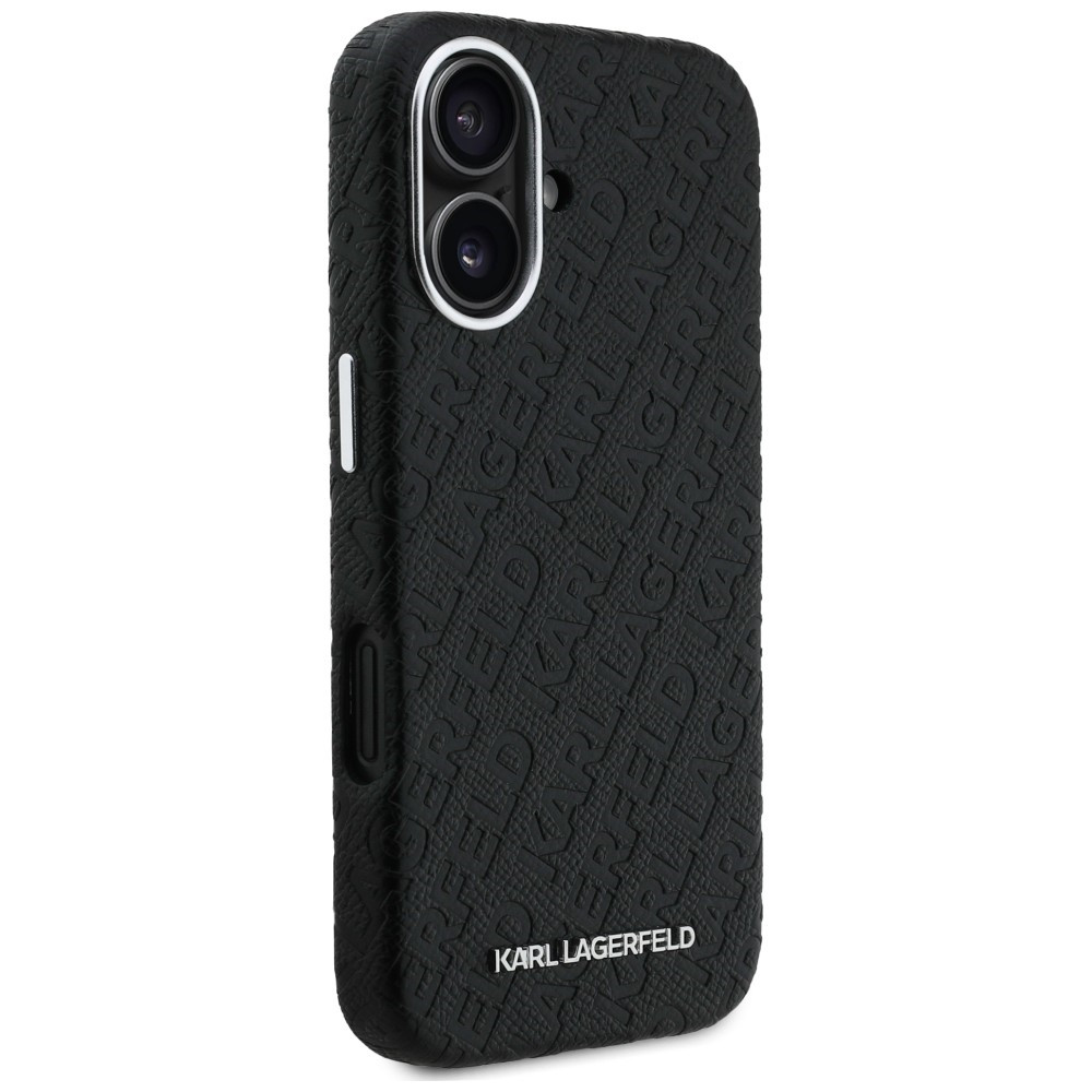 Kryt Karl Lagerfeld FW Stamped Karl MagSafe Apple iPhone 16 black