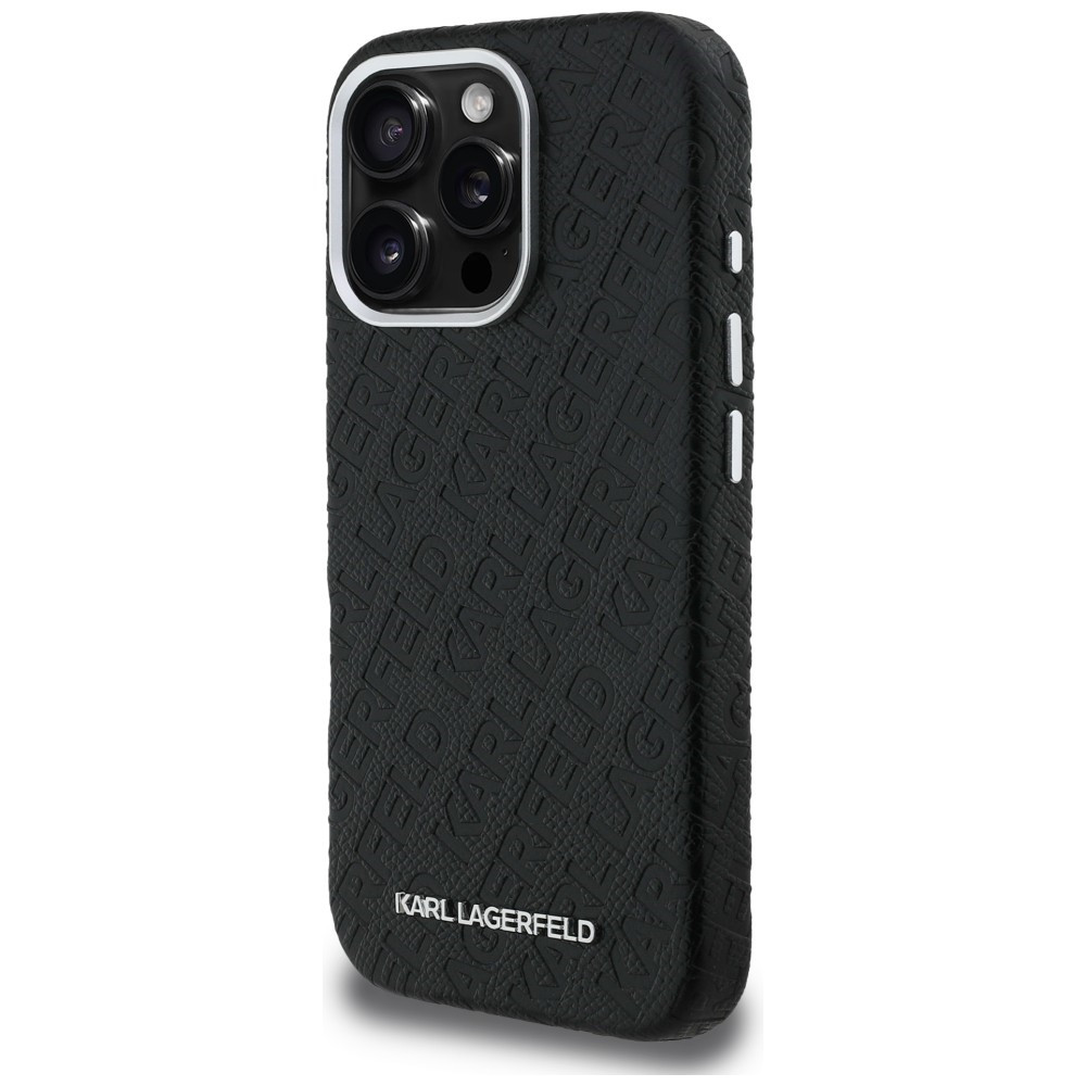 Kryt Karl Lagerfeld FW Stamped Karl MagSafe Apple iPhone 16 Pro Max black