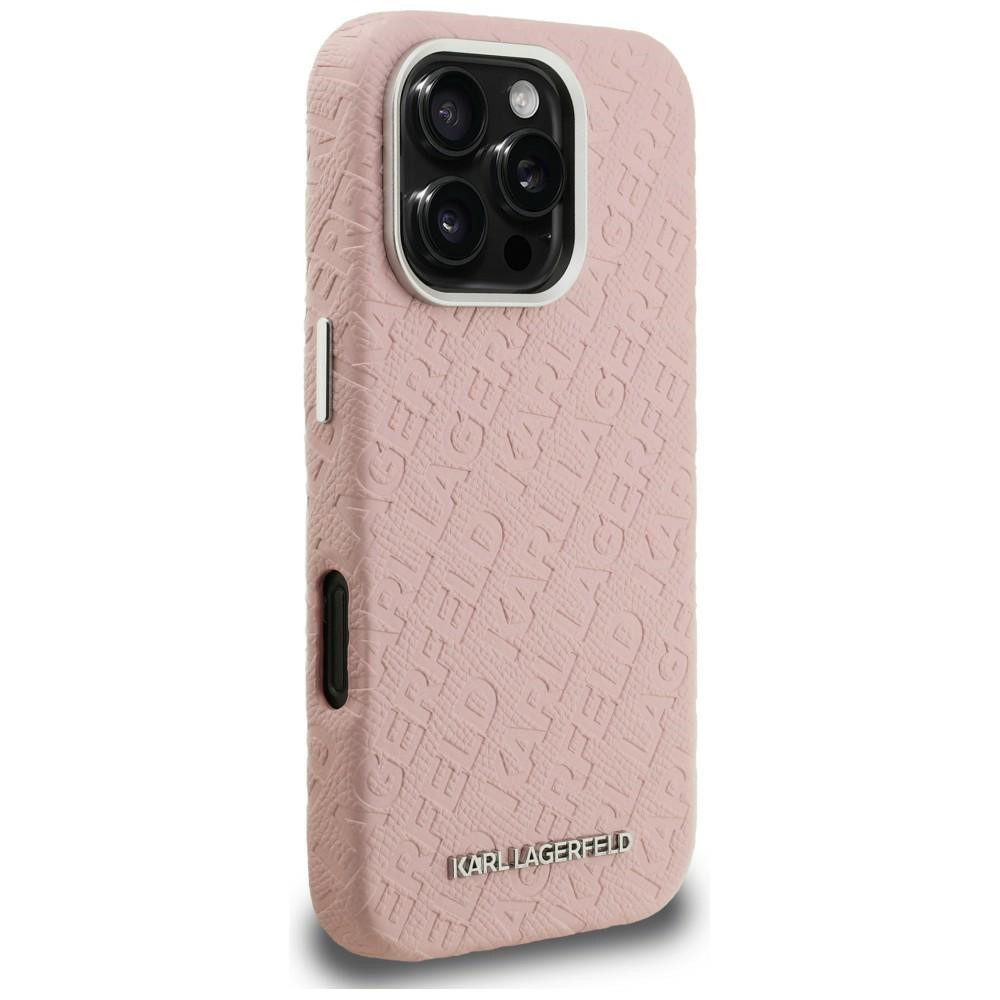 Kryt Karl Lagerfeld FW Stamped Karl MagSafe Apple iPhone 16 Pro Max pink