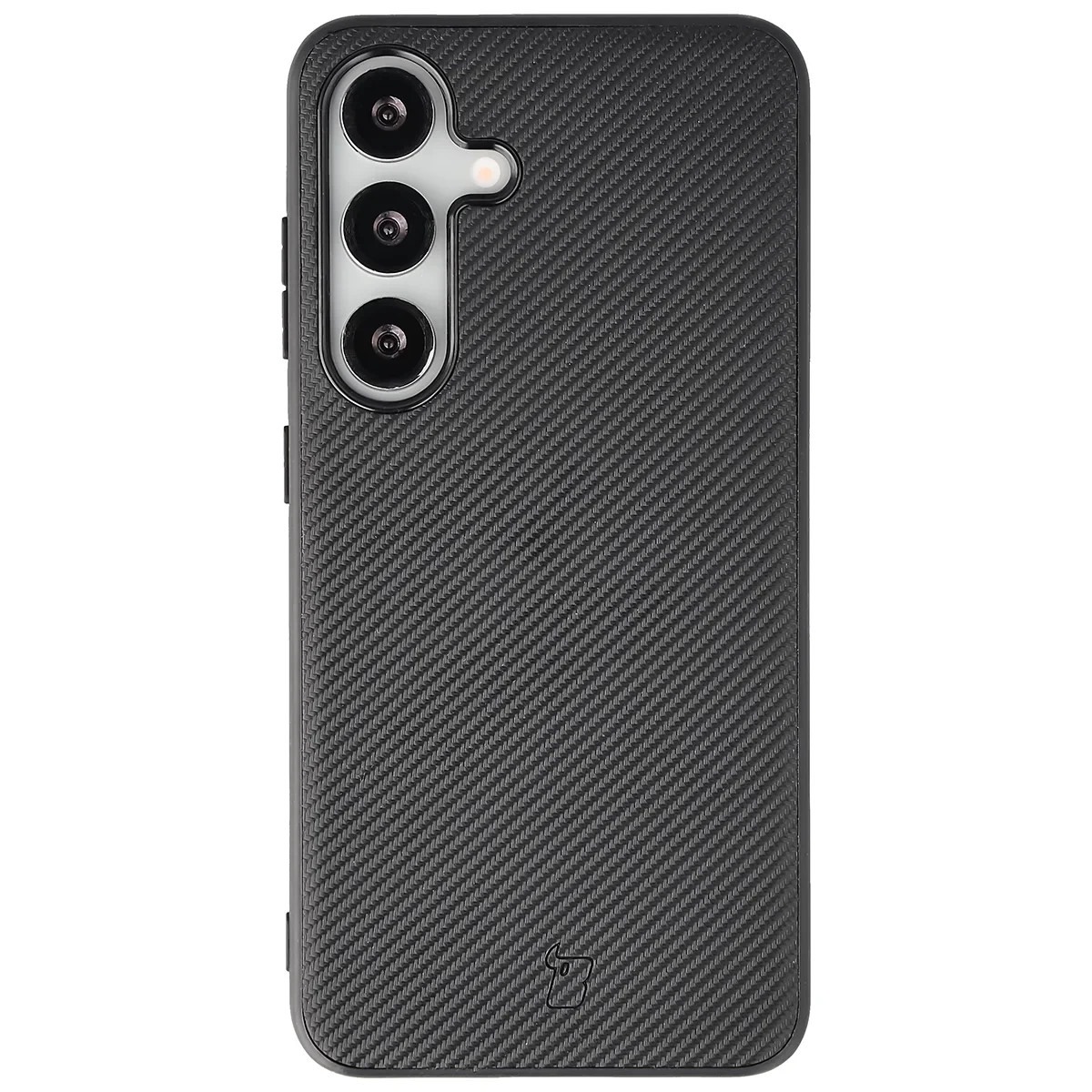 Kryt Bizon Case CarbO Lanyard & Magnetic Samsung Galaxy S25, black