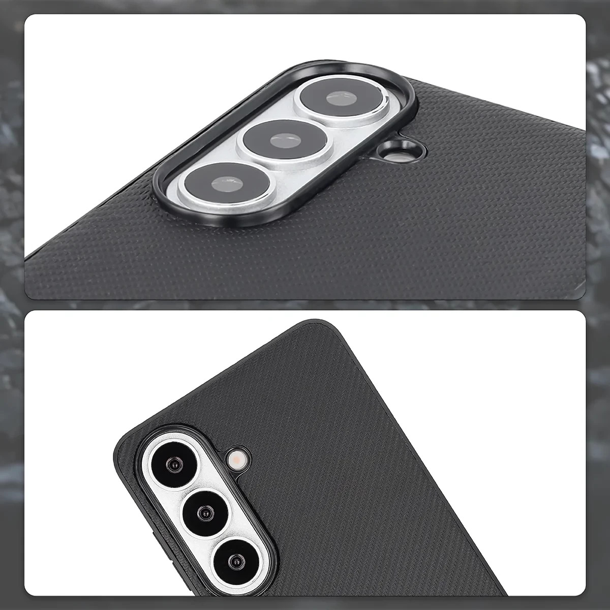 Kryt Bizon Case CarbO Lanyard & Magnetic Samsung Galaxy S26, black