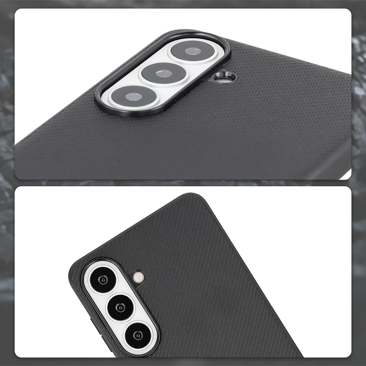 Kryt Bizon Case CarbO Lanyard & Magnetic Samsung Galaxy S26+ Plus, black