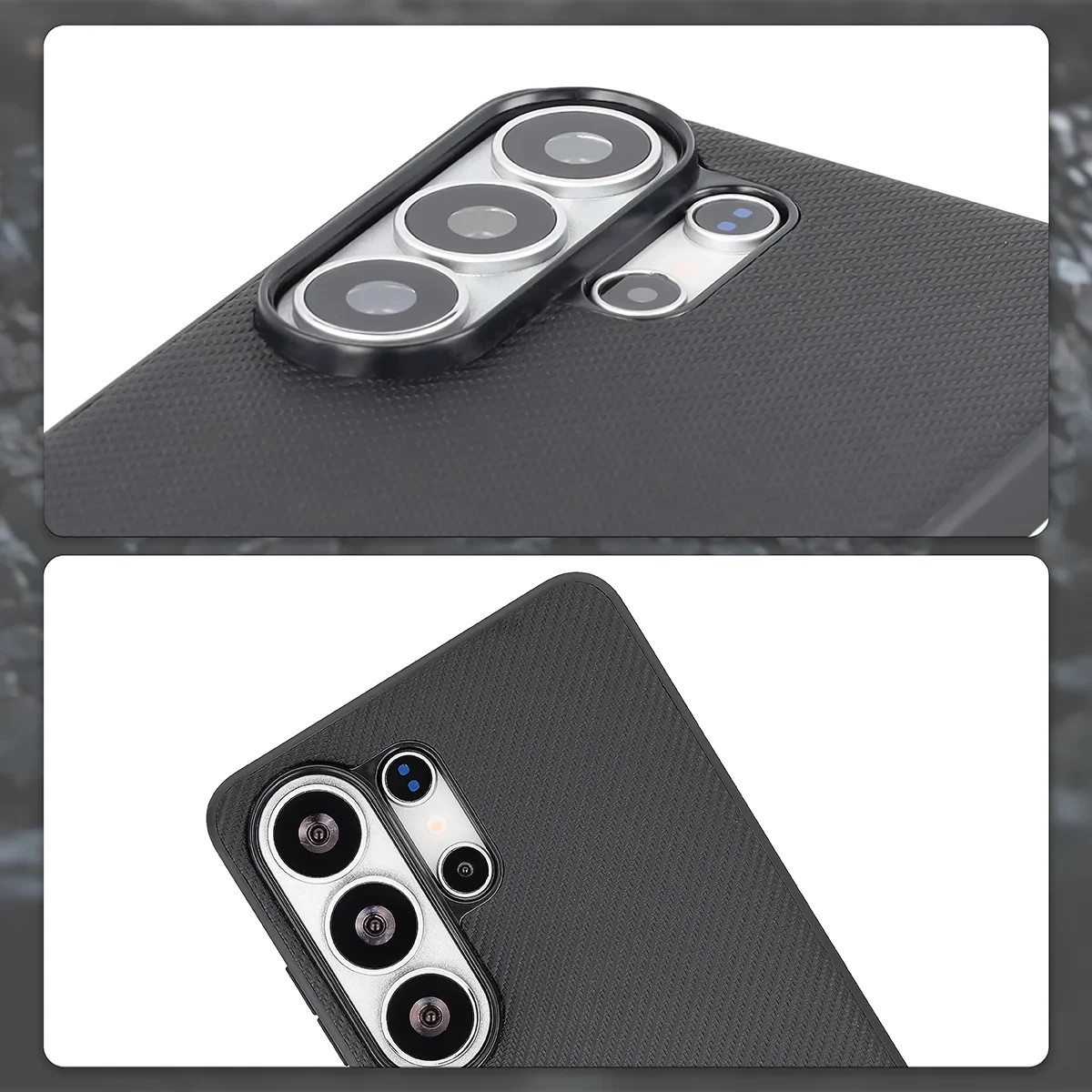 Kryt Bizon Case CarbO Lanyard & Magnetic Samsung Galaxy S26 Ultra, black