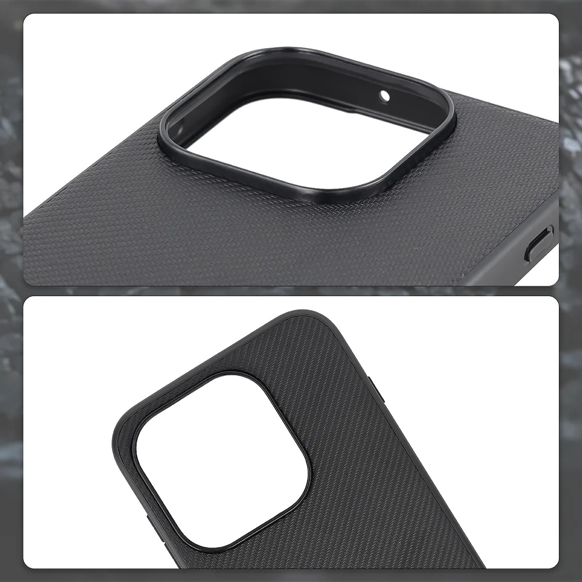Kryt Bizon Case CarbO Lanyard & Magnetic OnePlus 15, black