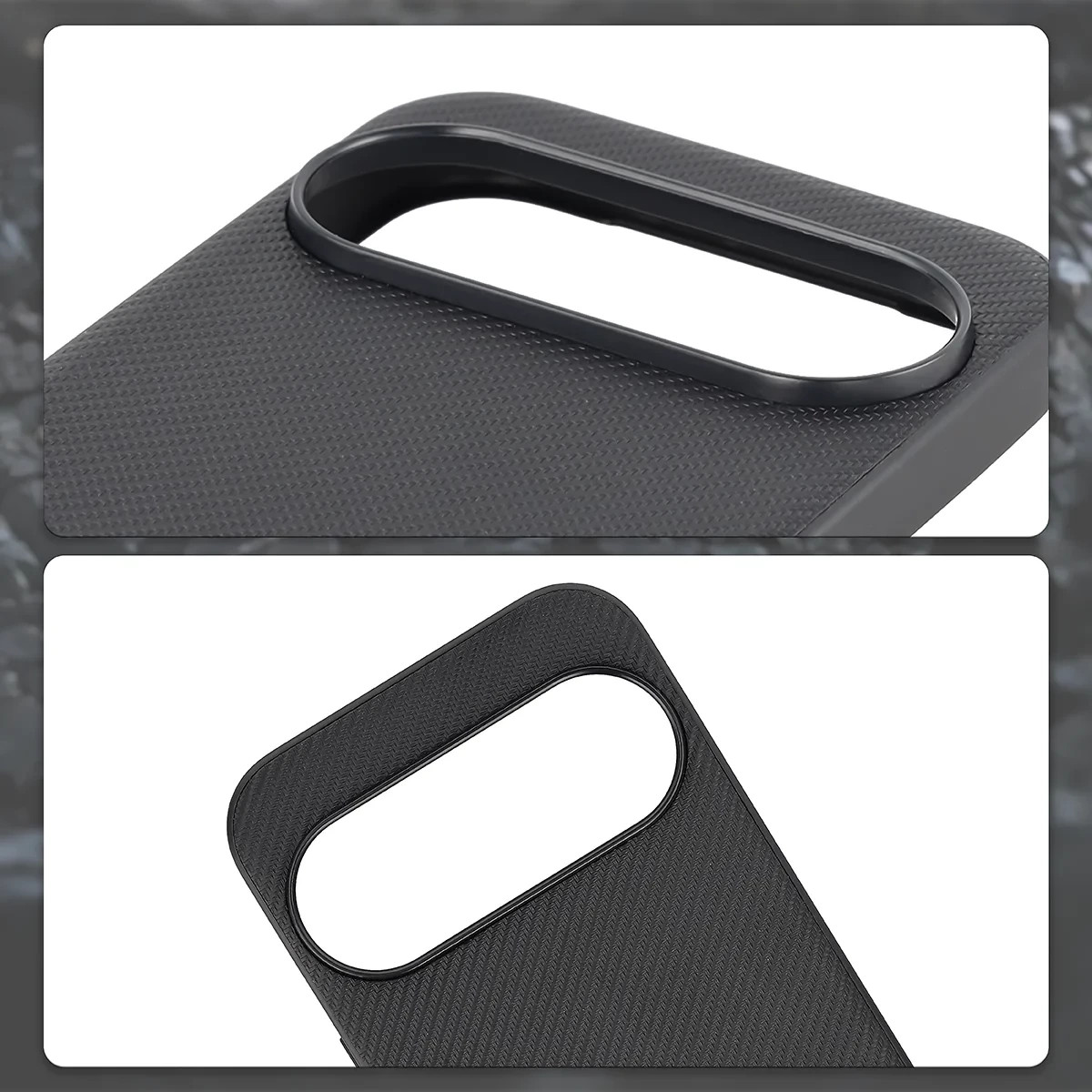 Kryt Bizon Case CarbO Lanyard & Magnetic Google Pixel 10 / 10 Pro, black