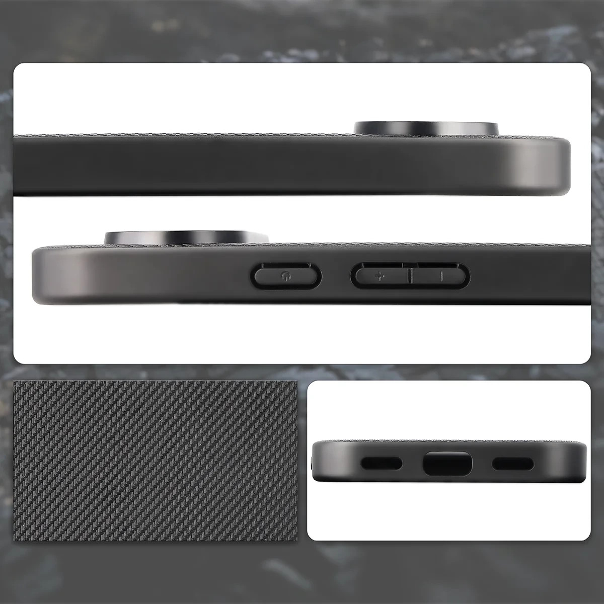 Kryt Bizon Case CarbO Lanyard & Magnetic Google Pixel 10 / 10 Pro, black