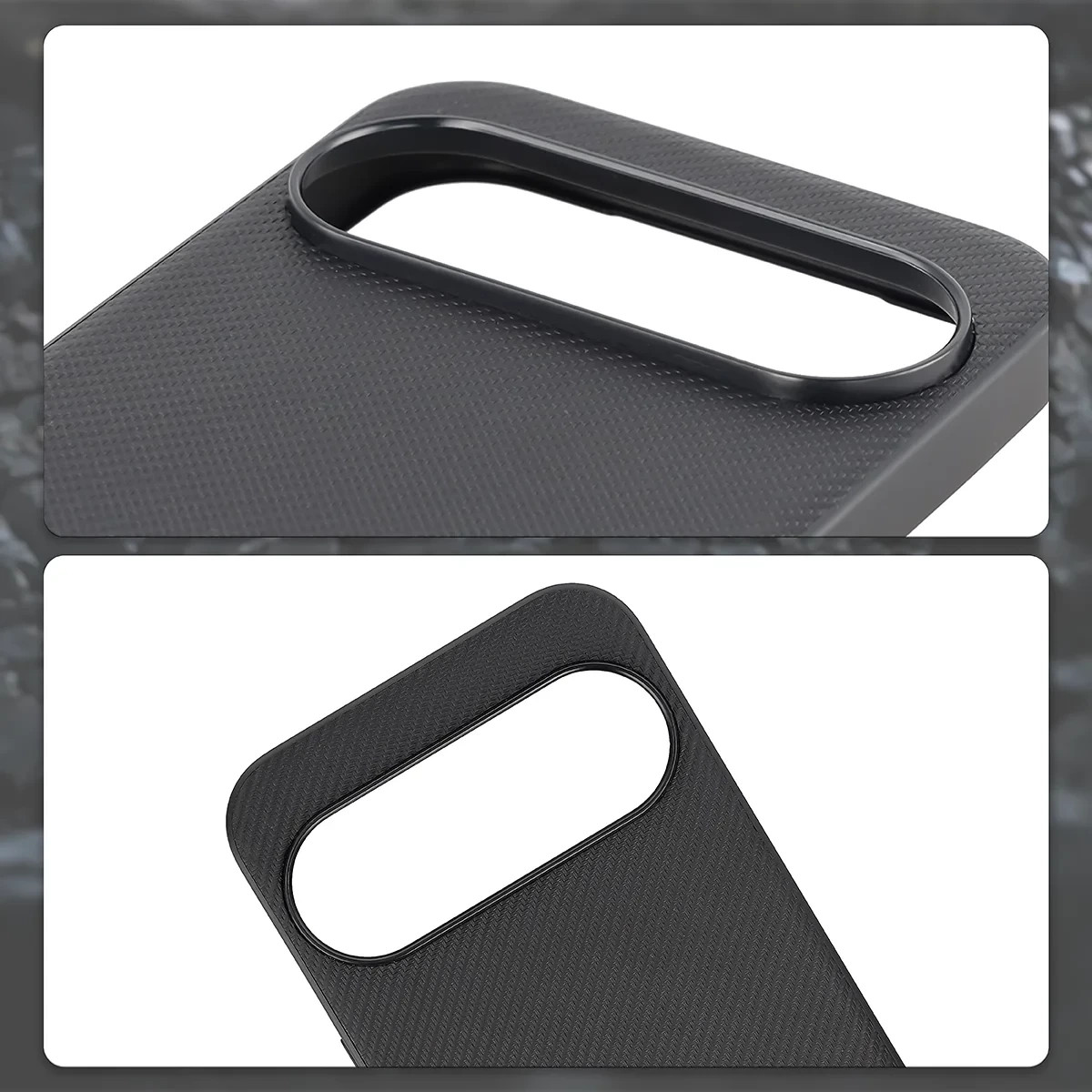 Kryt Bizon Case CarbO Lanyard & Magnetic Google Pixel 10 Pro XL, black