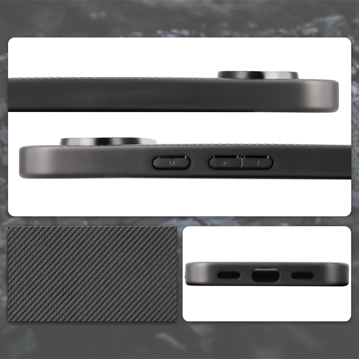 Kryt Bizon Case CarbO Lanyard & Magnetic Google Pixel 10 Pro XL, black