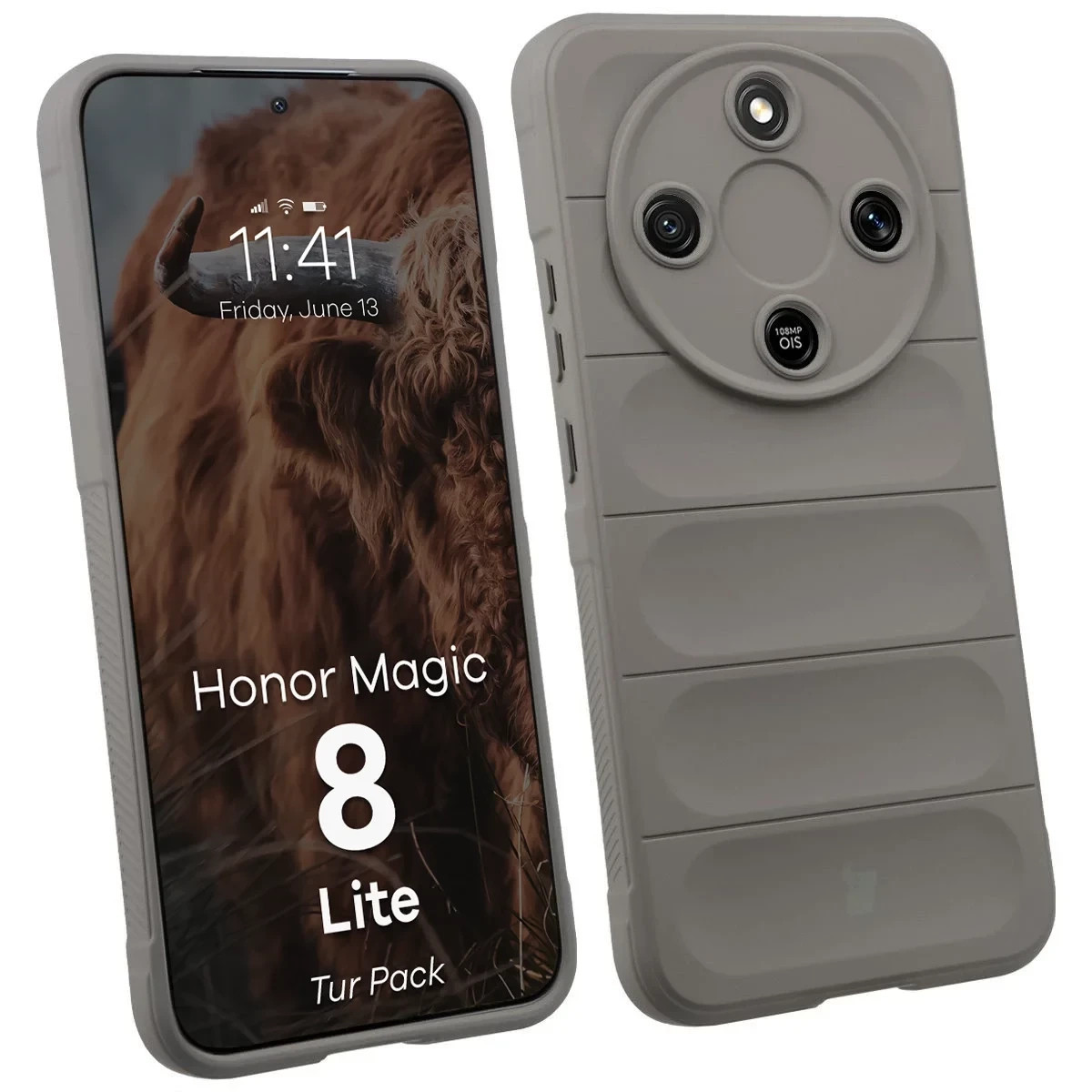 Kryt Bizon Tur Pack Honor Magic8 Lite, light grey