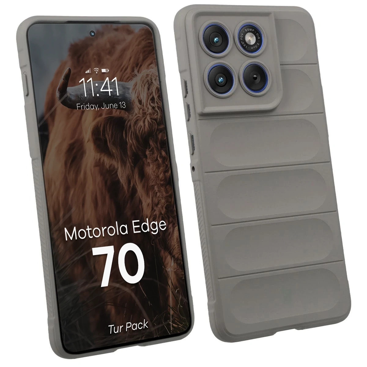 Kryt Bizon Tur Pack Motorola Edge 70, light grey