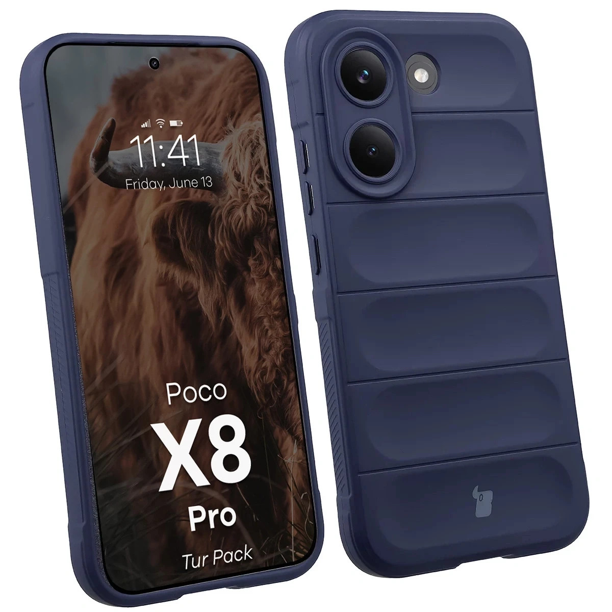 Kryt Bizon Tur Pack Xiaomi POCO X8 Pro, navy blue