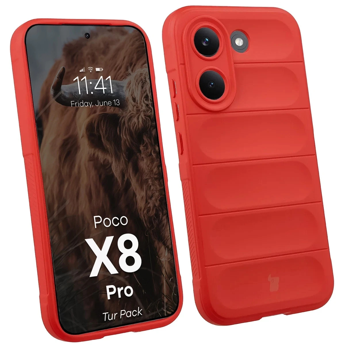 Kryt Bizon Tur Pack Xiaomi POCO X8 Pro, red