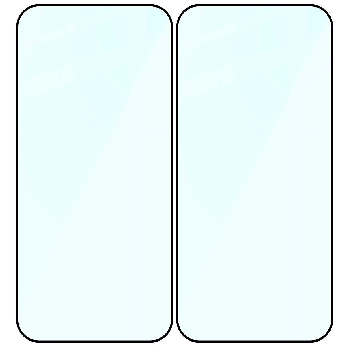 Ochranné sklo Bizon Glass Edge Duo Motorola Moto G67 5G / G77 5G / G87 5G, black frame [2 PACK]