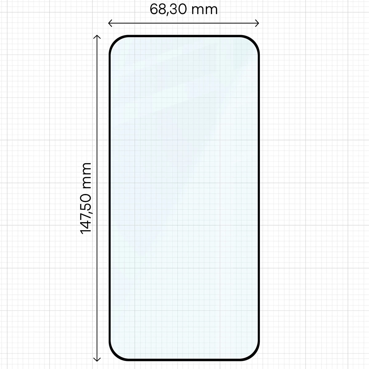 Ochranné sklo Bizon Glass Edge Duo Vivo X300, black frame [2 PACK]