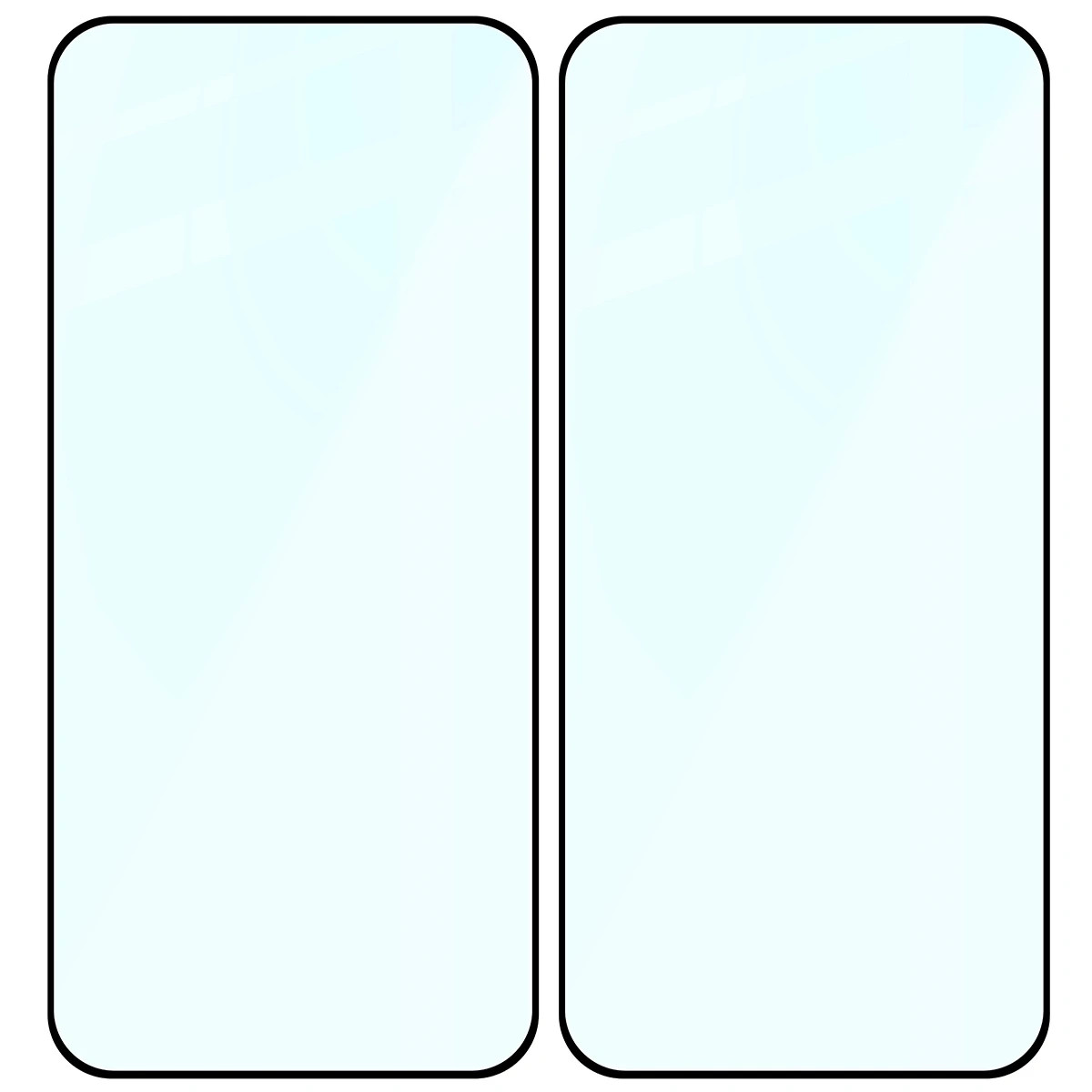 Ochranné sklo Bizon Glass Edge Duo Vivo X300, black frame [2 PACK]