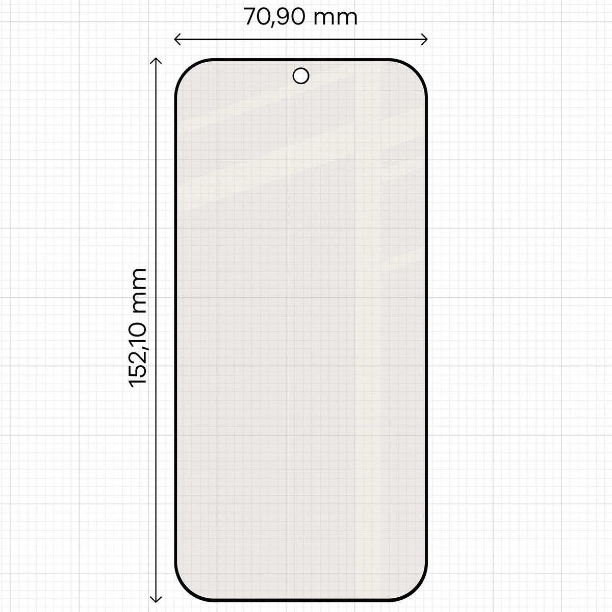 Ochranné sklo Bizon Glass Matte Duo Honor 600 5G / 600 Pro 5G, black frame [2 PACK]