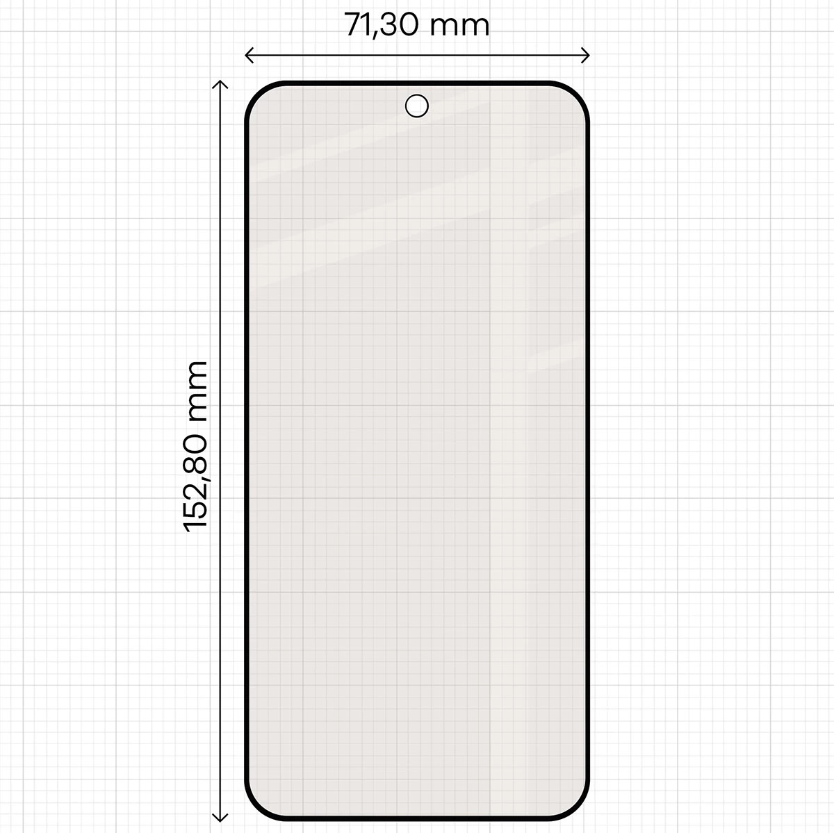 Kryt Bizon Glass Matte Xiaomi POCO X8 Pro, black frame