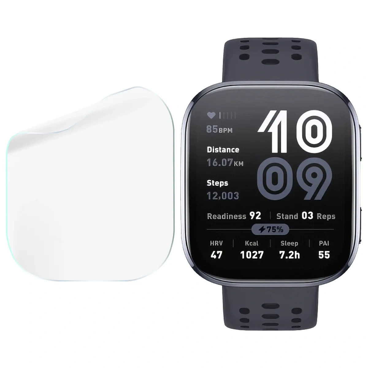 Ochranná fólie Bizon Watch Film HydroFlex Amazfit Bip 6 [6 PACK]