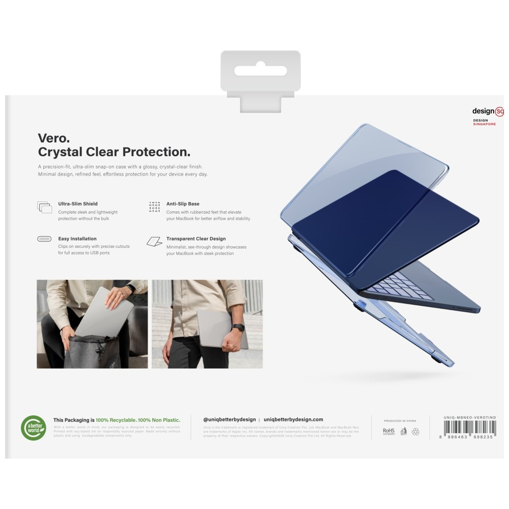Kryt UNIQ Vero Apple MacBook Neo Indygo