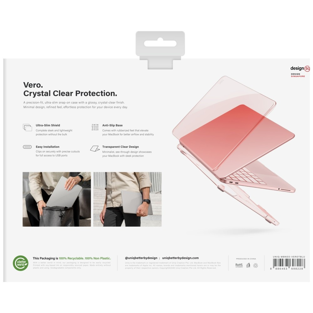 Kryt UNIQ Vero Apple MacBook Neo pink