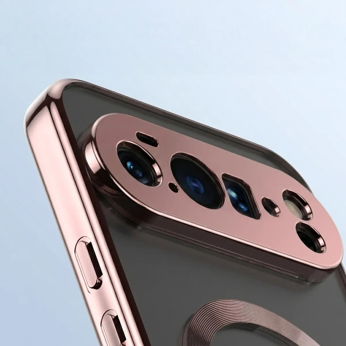 Kryt Bizon Case EduardO Magnetic Google Pixel 10 Pro XL, translucent-pink