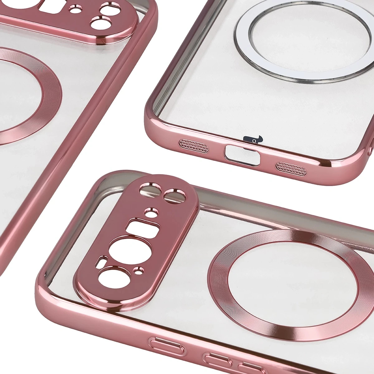 Kryt Bizon Case EduardO Magnetic Google Pixel 10 Pro XL, translucent-pink