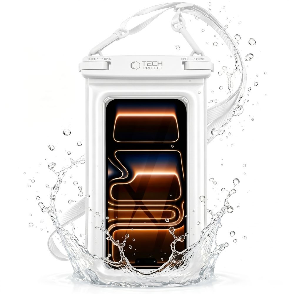 Kryt Tech-Protect UWC7 Universal Waterproof Floating Case 6.9 Inch White