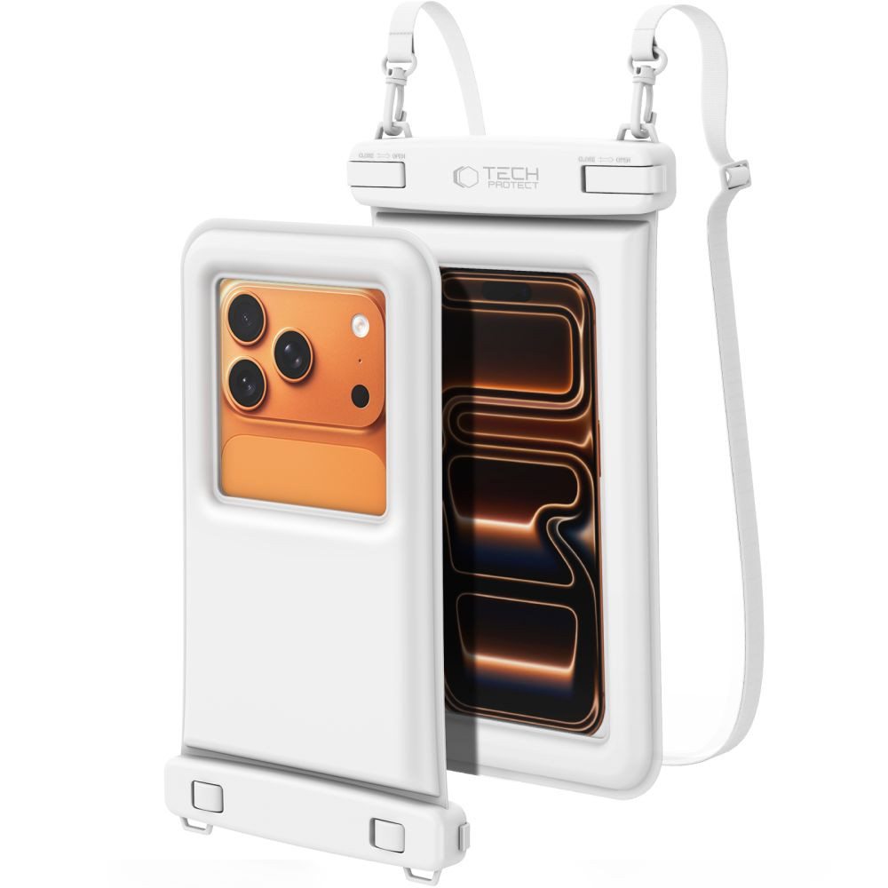 Kryt Tech-Protect UWC7 Universal Waterproof Floating Case 6.9 Inch White