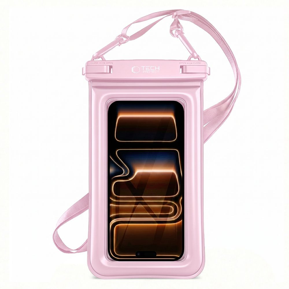 Kryt Tech-Protect UWC7 Universal Waterproof Floating Case 6.9 Inch Pink