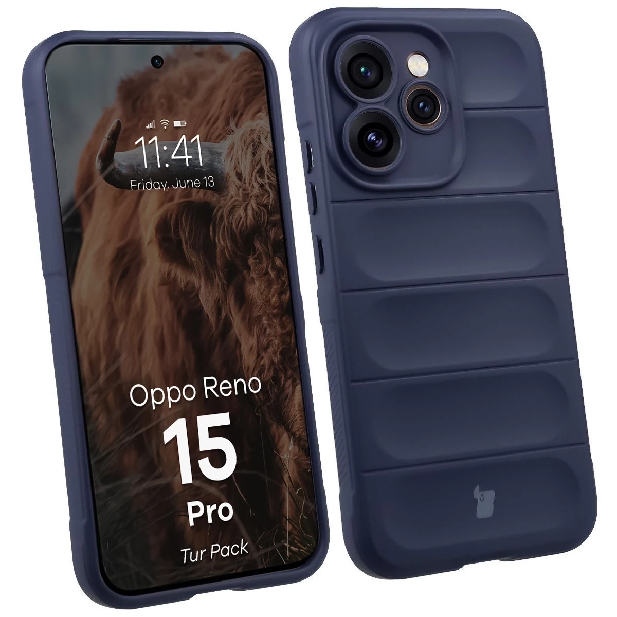 Kryt Bizon Tur Pack Oppo Reno 15 Pro, navy blue